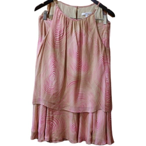 Rodier Pink Wave Swirl Vintage 90s 2pc Skirt Set Euro 44 - Picture 1 of 16